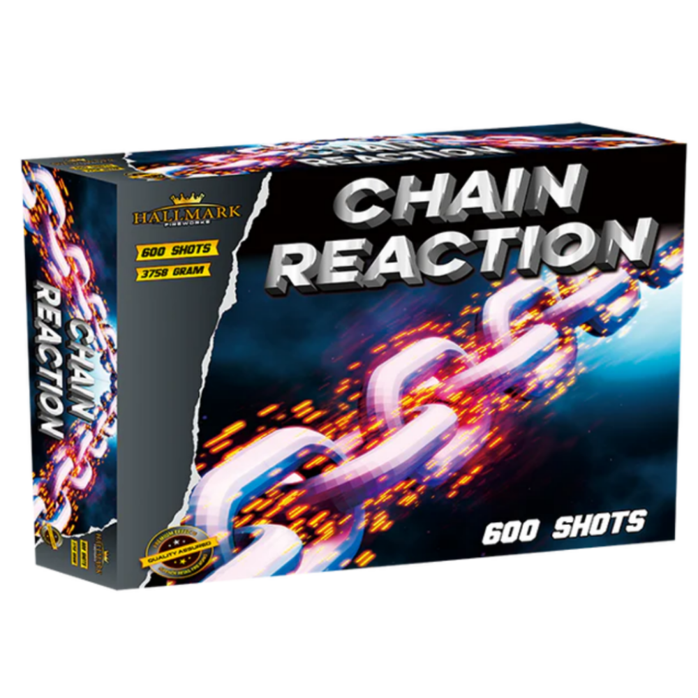 chain reaction by hallmark fireworks. 600 shot compound firework