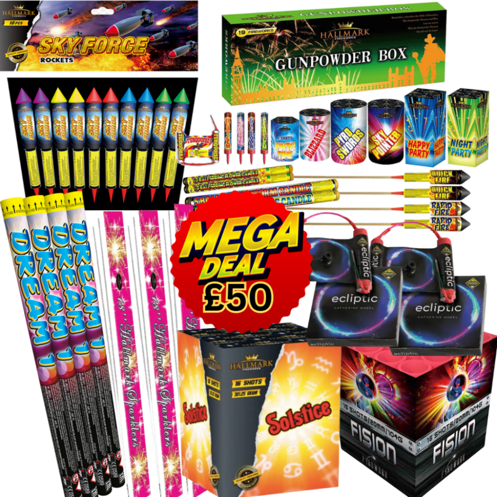 £50 mix selection of fireworks