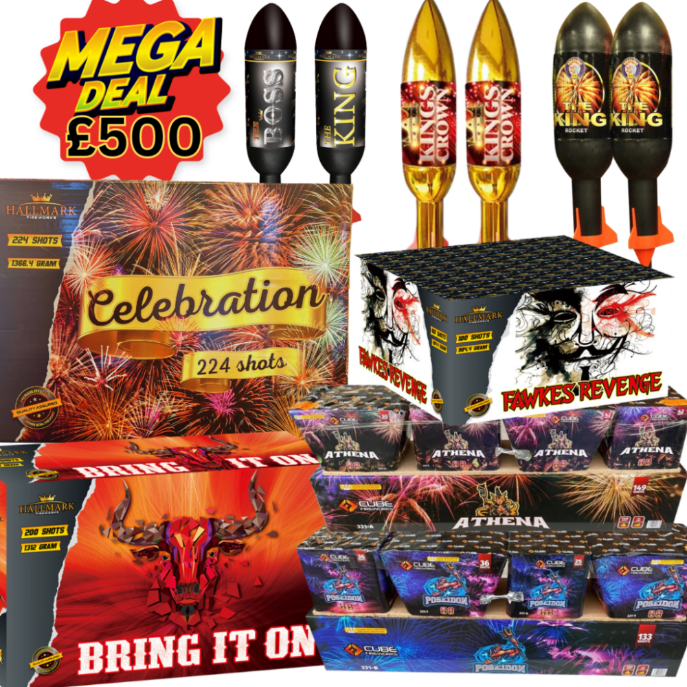 £500 pack of premium fireworks