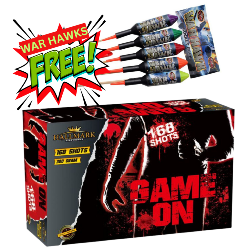 GAME ON HALLMARK FIREWORKS