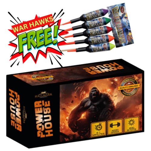 powerhouse hallmark fireworks and war hawk rockets