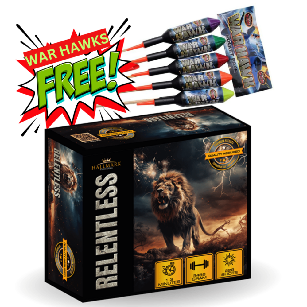 RELENTLESS HALLMARK FIREWORKS