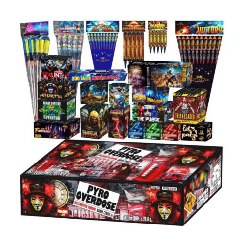 pyro overdose by hallmark fireworks. The biggest and best crate available in the uk right now