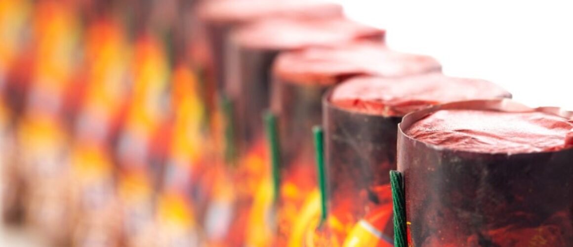 close up shot of unused fireworks