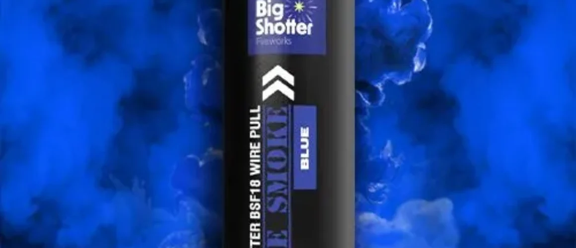 blue smoke flare