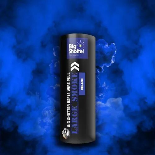 blue smoke flare