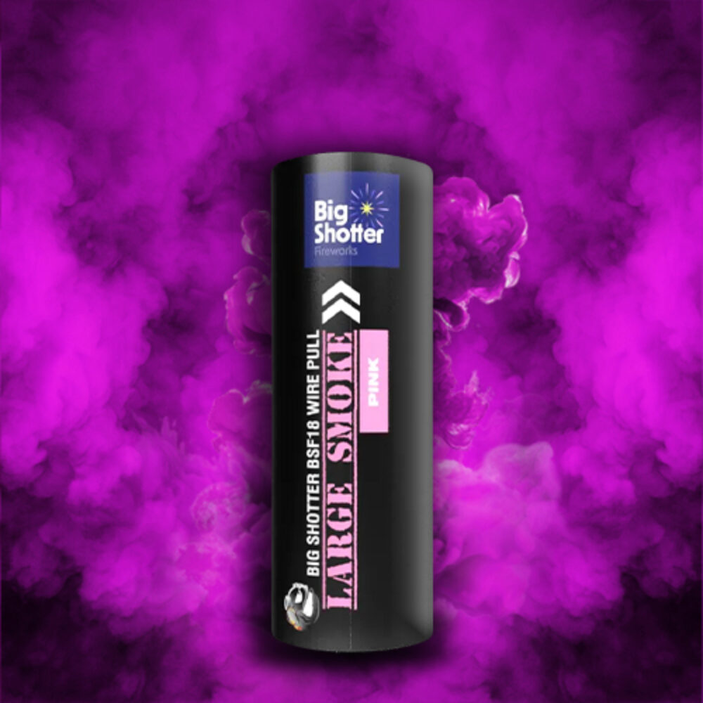 pink smoke flare