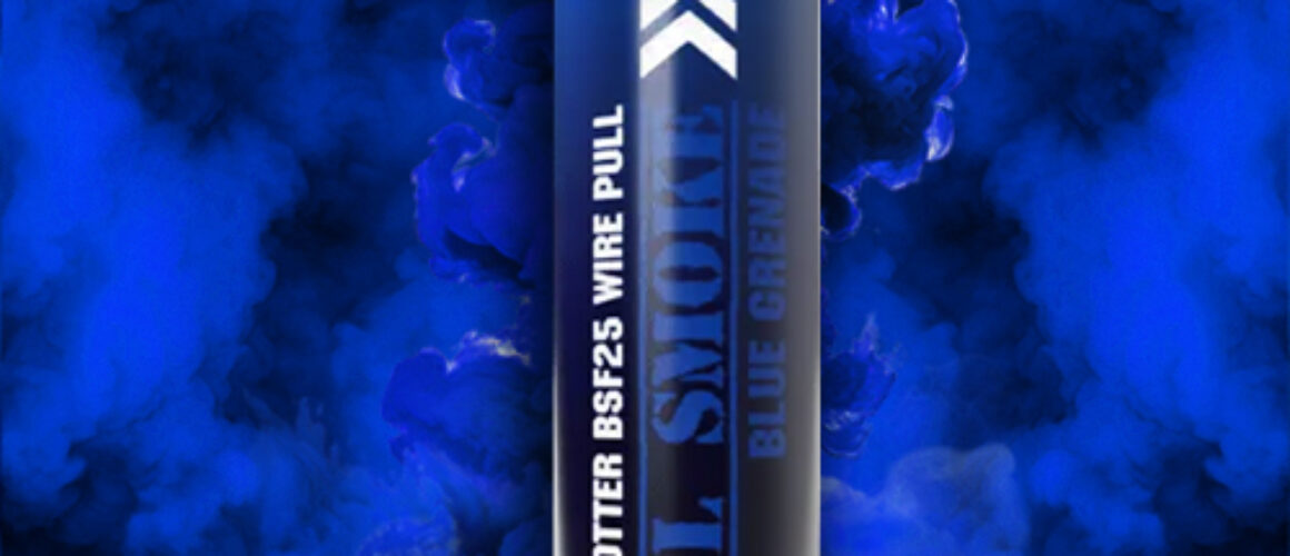 Blue smoke bomb