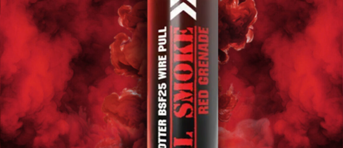 red smoke bomb