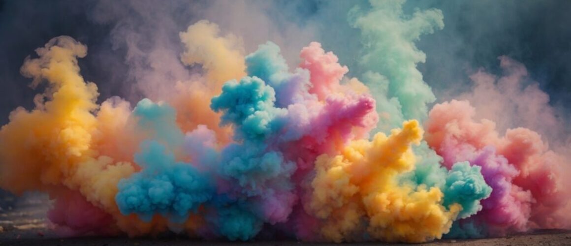 smoke with different colours