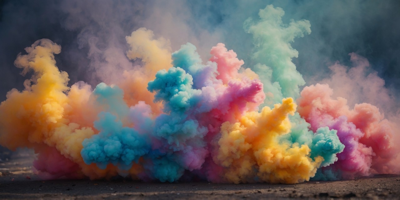 smoke with different colours
