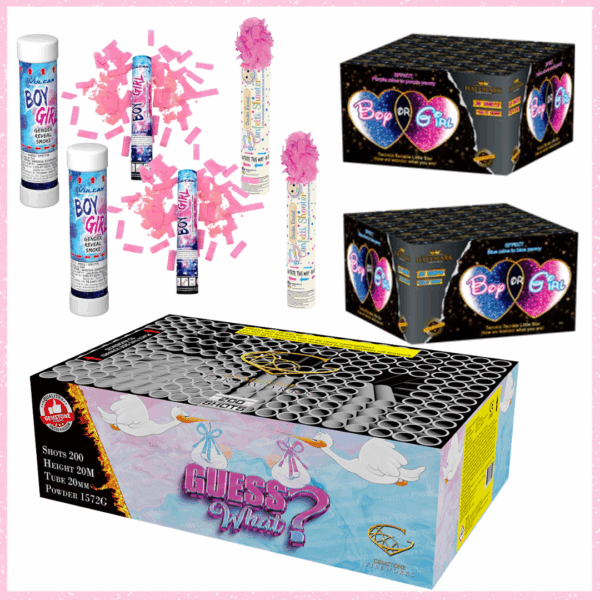 Gender Reveal Fireworks - GIRL £150