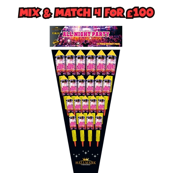 All Night Party Rocket Pack by Hallmark Fireworks