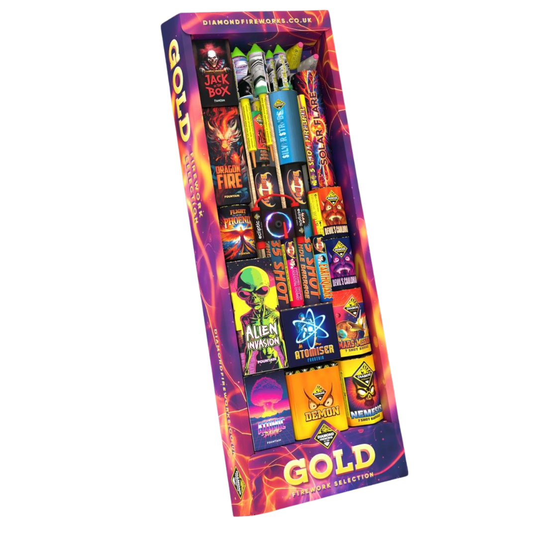 Gold Selection Box by Diamond Fireworks