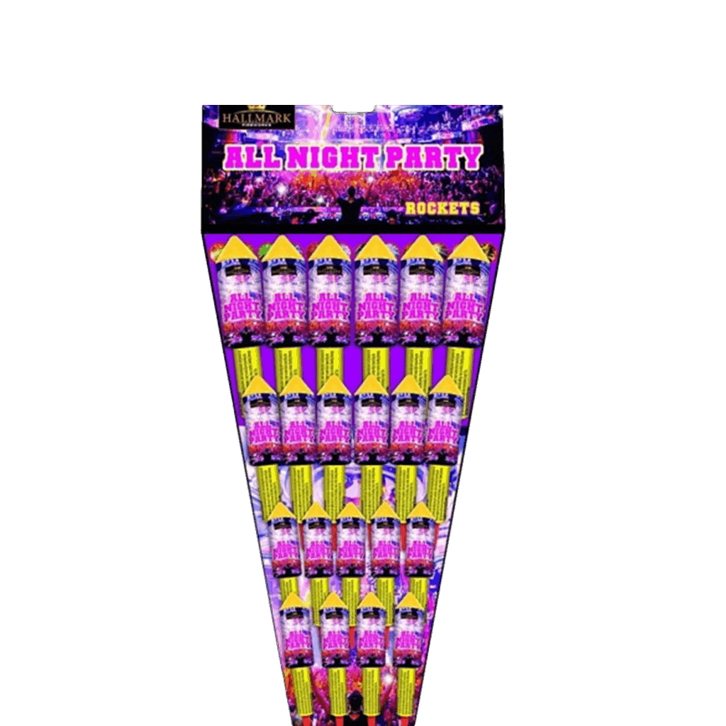 All Night Party Rockets by Hallmark Fireworks - Anfield Fireworks