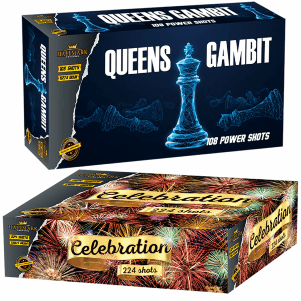 Queens Gambit and Celebration by Hallmark Fireworks