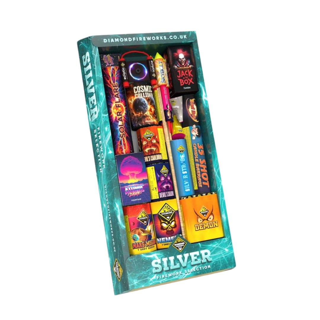 Silver Selection Box by Diamond Fireworks