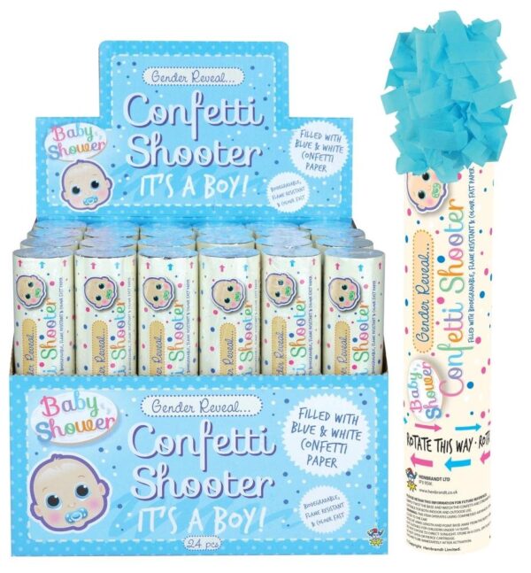 confetti shooter - its a boy 20cm