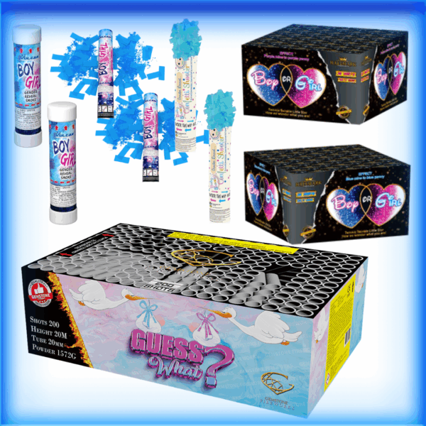 Gender Reveal Fireworks - BOY £150