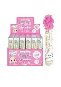 confetti shooter - its a girl 20cm
