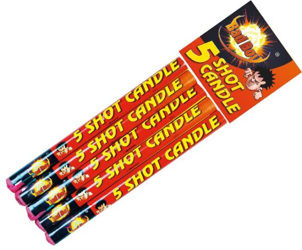Bad Boy 5 Shot Candle by Bad Boy Fireworks