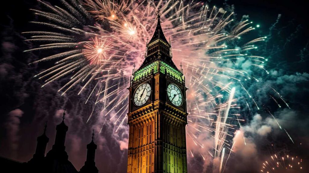 Holiday Fireworks in London