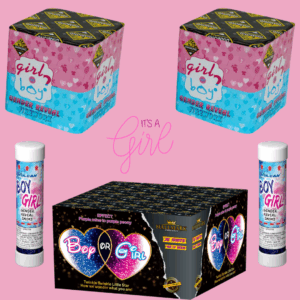 Gender Reveal Fireworks - Girl