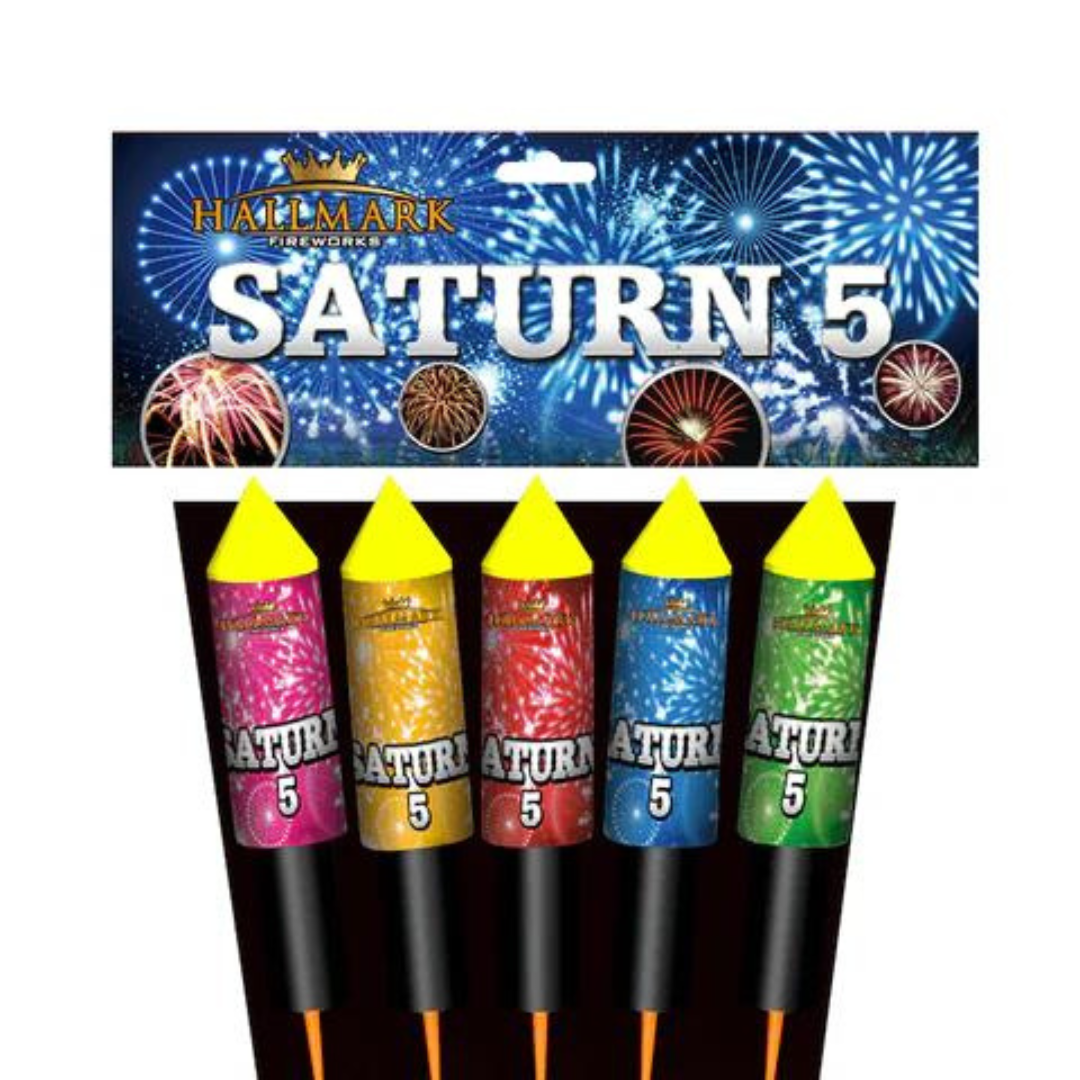 saturn 5 rockets by hallmark fireworks