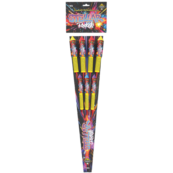 stellar rockets by diamond fireworks