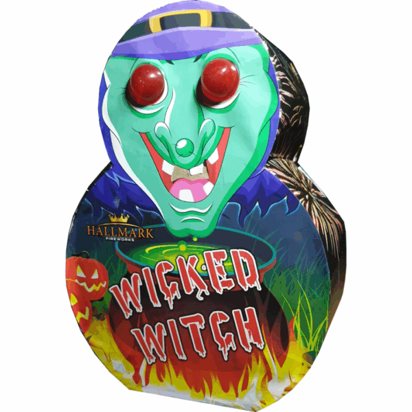 Wicked Witch fountain by Hallmark Fireworks