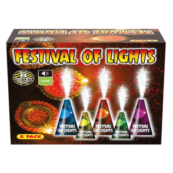 Festival of Lights Fountain 5 Pack by Spook Fireworks