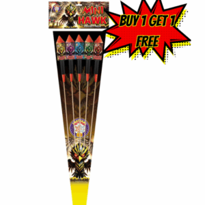 mini hawk rockets by brothers pyrotechnics