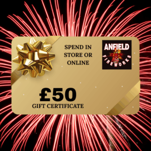 £50 FIREWORKS GIFT VOUCHER