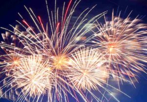 beautiful fireworks show