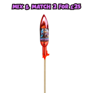 Single Sky Gods rocket by hallmark fireworks