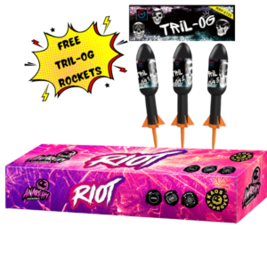 riot by anarchy fireworks