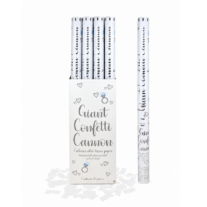 80cm white confetti cannon